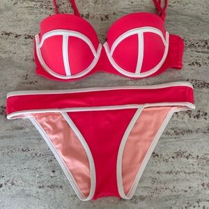 Victoria’s Secret bandeau bikini top with matching bottoms